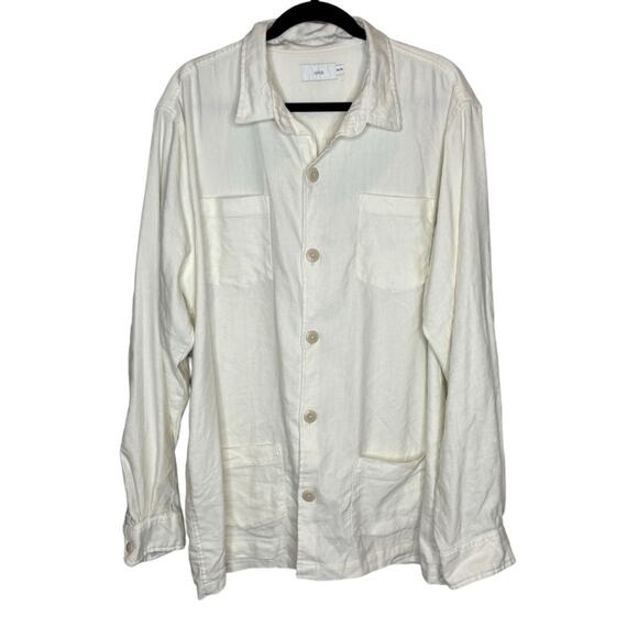Onia Oversized Linen Button Down Shirt - Picture 1 of 7